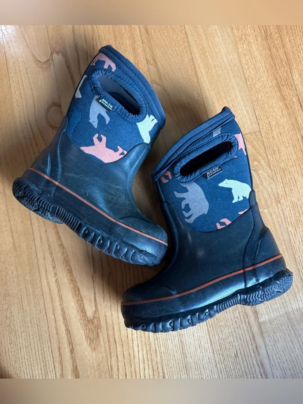 Bogs Classic Snow Boots Polar Bear Neoprene Waterproof Muck Toddler Boys Size 7